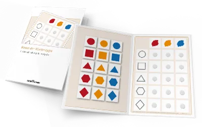 Eine geschlossene und eine aufgeklappte Klettmappe nebeneinander.