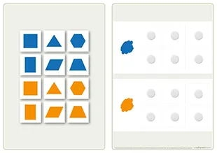 Ein Template der Kategorie Zuordnen | 2 Zeilen mit 12 Karten